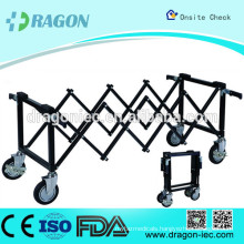 DW-TR001 stainless steel mortuary trolley for coffin truck